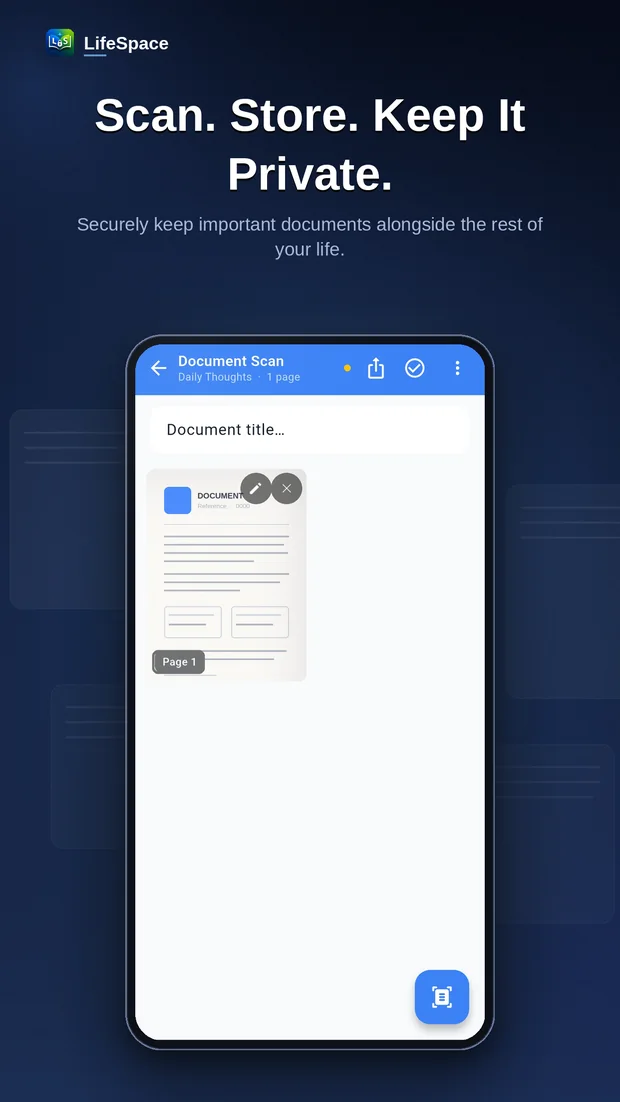 Scanning a document with the built-in scanner.